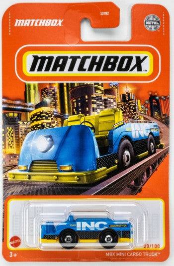 Matchbox 2022 #023/100, MBX Mini Cargo Truck, blue