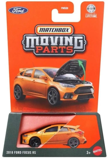 Matchbox 2026 Moving Parts 34/50, 2018 Ford Focus RS, orange