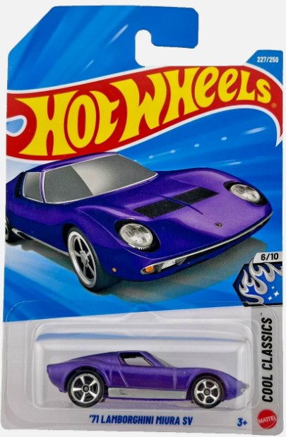 Hot Wheels 2026 #227/250, '71 Lamborghini Miura SV, violet
