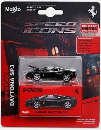 Maisto 2026 Speed Icons, Ferrari Daytona SP3, black