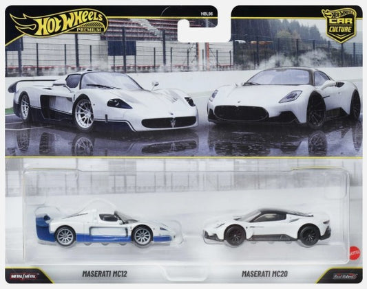 Hot Wheels 2026 Premium 2 Pack, Maserati MC12 and MC20