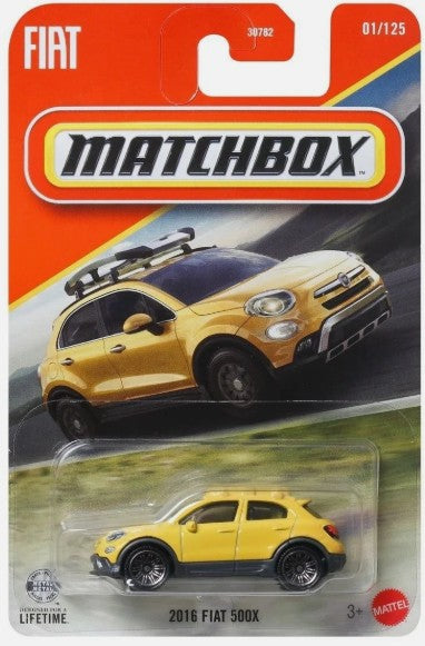 Matchbox 2026 #001/125, 2016 Fiat 500X, yellow