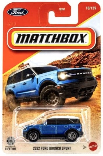 Matchbox 2026 #010/125, 2022 Ford Bronco Sport, velocity blue