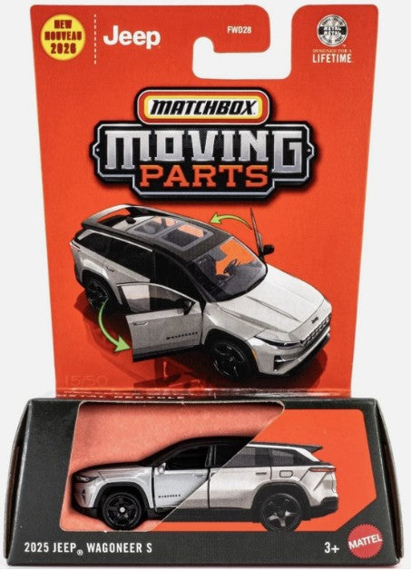 Matchbox 2026 Moving Parts, 2025 Jeep Wagoneer S, silver
