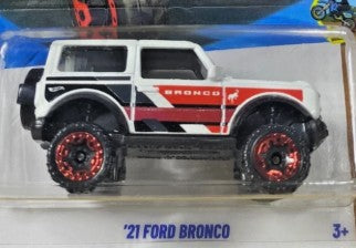 Hot Wheels 2026 #213/250, '21 Ford Bronco, NEW/LOOSE, white