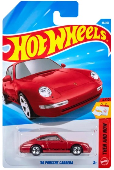 Hot Wheels 2026 #098/250, '96 Porsche Carrera, red
