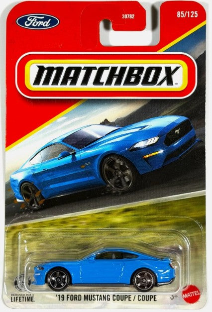 Matchbox 2026 #085/100, '19 Ford Mustang Coupe, blue