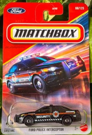 Matchbox 2026 #088/125, Ford Police Interceptor, matte black