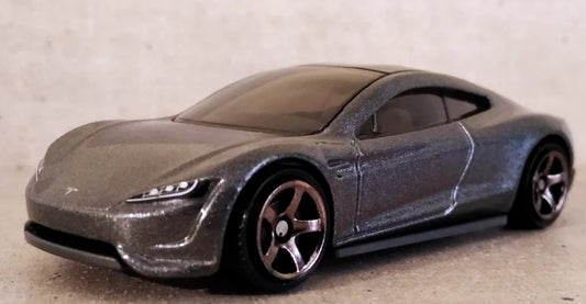 Matchbox 2022 #0758/100, 2020 Tesla Roadster, NEW/LOOSE, metalflake grey
