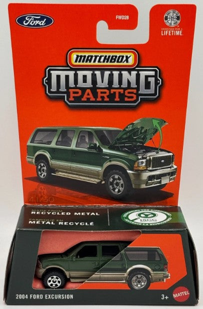 Matchbox 2026 Moving Parts, 2004 Ford Excursion, Aspen green