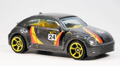 Hot Wheels 2022 Mystery Models (Series 3) 3/10, 2012 Volkswagen Beetle, NEW/LOOSE, metalflake anthracite