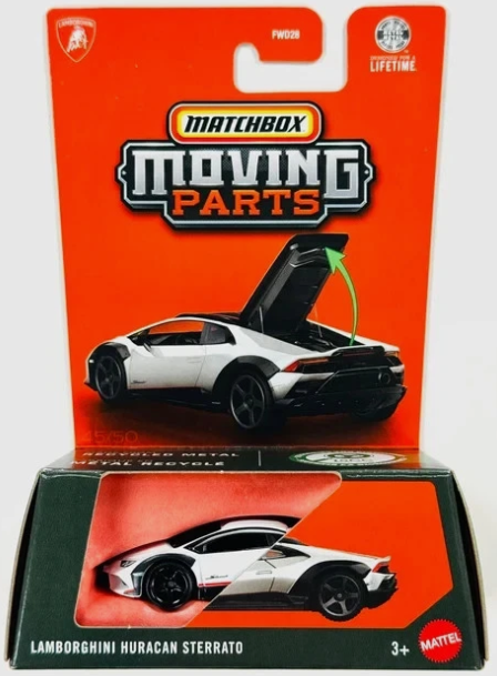 Matchbox 2026 Moving Parts, Lamborghini Huracan Sterrato, white