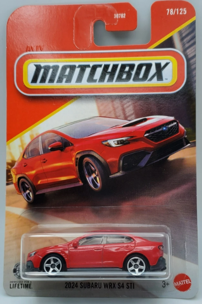Matchbox 2026 #078/125, 2024 Subaru WRX S3 STI, ignition red