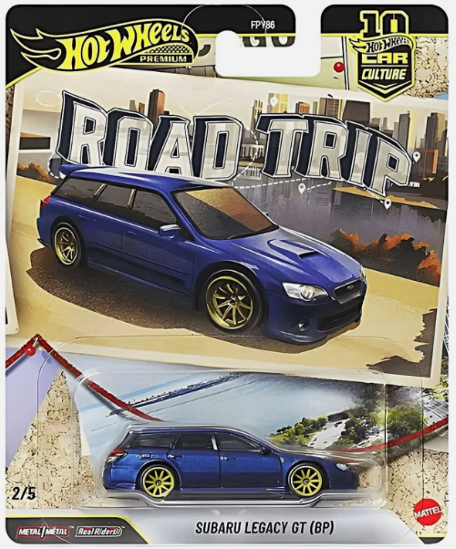Hot Wheels 2026 Premium Road Trip 2/5, Subaru Legacy GT (BP), blue