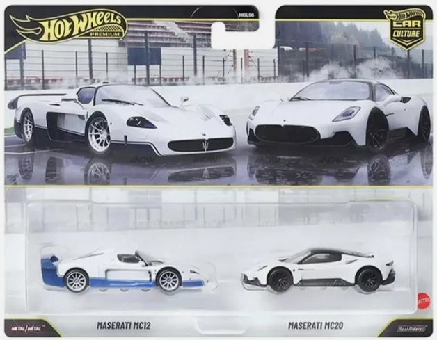 Hot Wheels 2026 Premium 2 Pack, Maserati MC12 and MC20