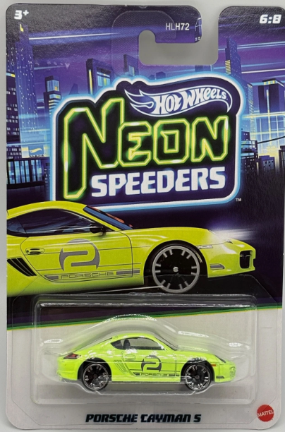 Hot Wheels 2026 Neon Speeders, Porsche Cayman S, neon yellow