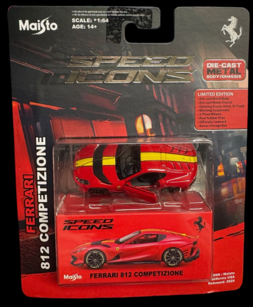 Maisto 2026 Speed Icons, Ferrari 812 Competizione, red