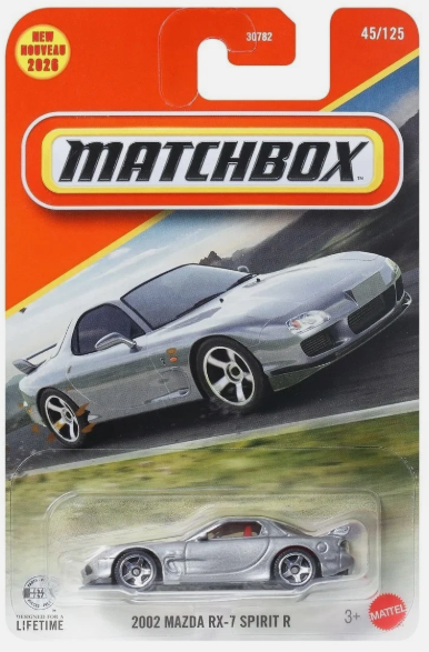 Matchbox 2026 #045/125, 2002 Mazda RX-7 Spirit R, silver