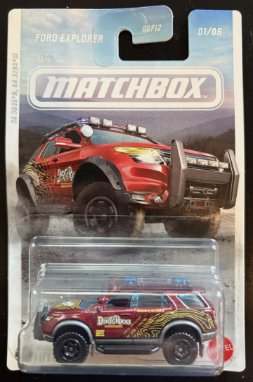 Matchbox 2026 Rally Series 01/05, Ford Explorer, red