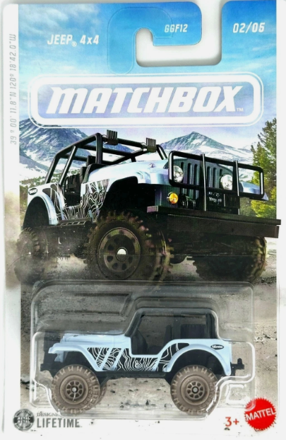 Matchbox 2026 Rally Series 02/05, Jeep 4x4, pale blue