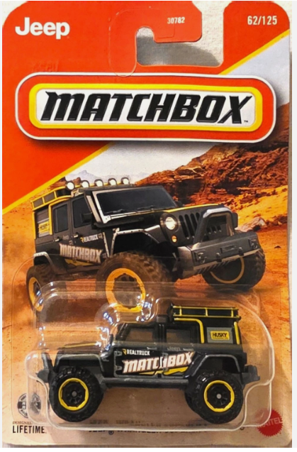 Matchbox 2026 #062/125, Jeep Wrangler Superlift, black