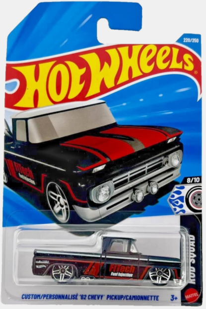 Hot Wheels 2026 #220/250, Custom '62 Chevy Pickup, black