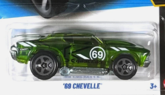 Hot Wheels 2026 #053/250 '69 Chevelle (Toon'd), NEW/LOOSE, transparent green