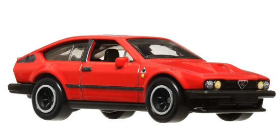 Hot Wheels 2024 Premium World Tour 1/5, Alfa Romeo GTV6 3.0, NEW LOOSE, red