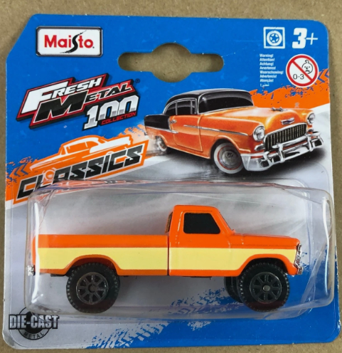 Maisto, Fresh Metal 100 Collection, 1977 Ford F-150 Pickup, orange