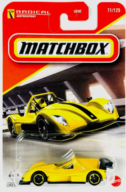 Matchbox 2026 #071/125, Radical SR3 XXR, yellow
