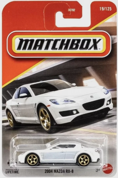Matchbox 2026 #019/125, 2004 Mazda RX-8, white