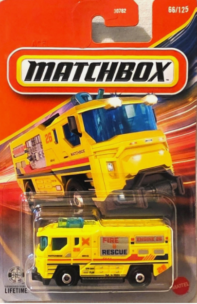 Matchbox 2026 #066/125, Blaze Buster II, yellow