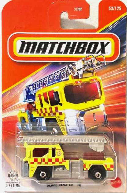 Matchbox 2026 #053/125, Blaze Blaster III, yellow