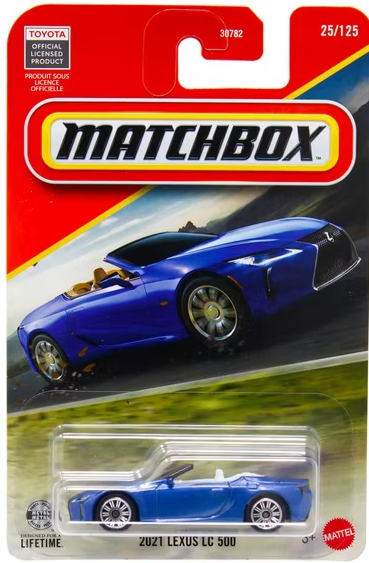 Matchbox 2026 #025/125, 2021 Lexus LC 500, blue