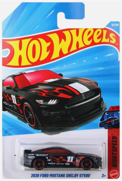 Hot Wheels 2026 #010/250, 2020 Ford Mustang Shelby GT500, black