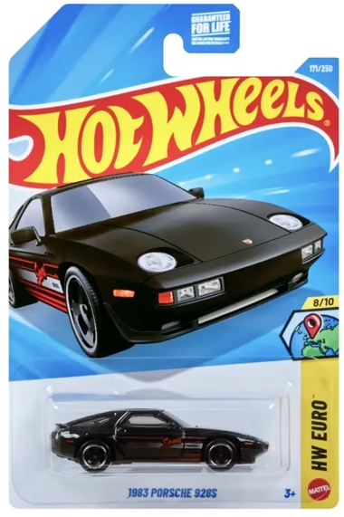 Hot Wheels 2026 #171/250, 1983 Porsche 928S, black