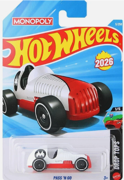 Hot Wheels 2026 #005/250 Pass 'N Go, white