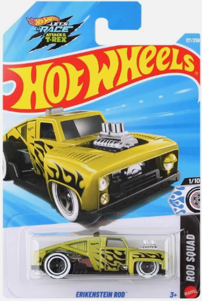 Hot Wheels 2026 #117/250, Erikenstein Rod, satin chartreuse