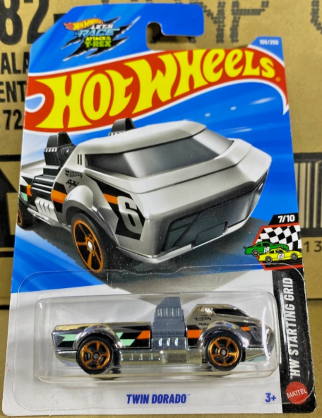 Hot Wheels 2026 #100/250, Twin Dorado, chrome