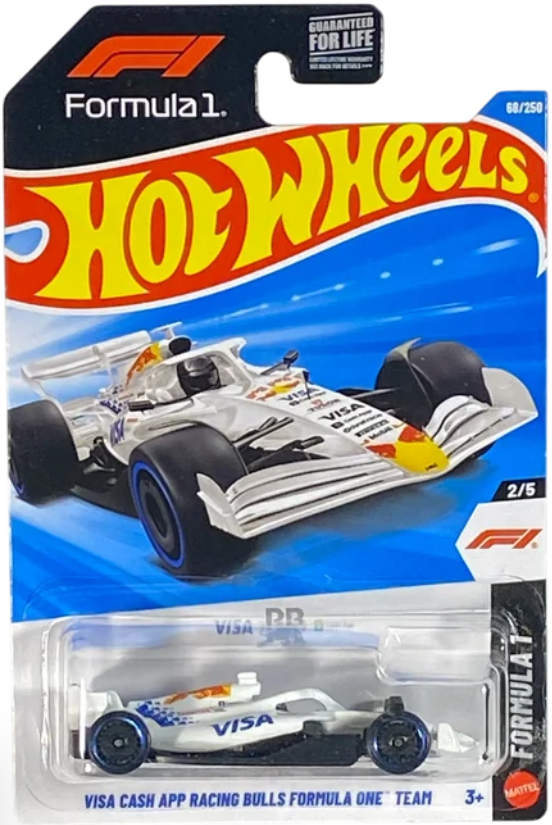 Hot Wheels 2026 #068/250, Visa Cash App Racing Bulls Formula One, white