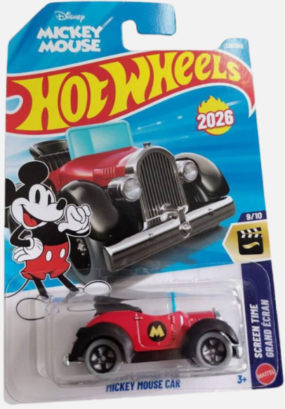 Matchbox 2026 #236/250, Mickey Mouse Car, red