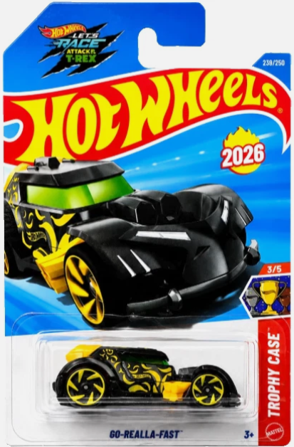 Hot Wheels 2026 #239/250, Go-Realla-Fast, black