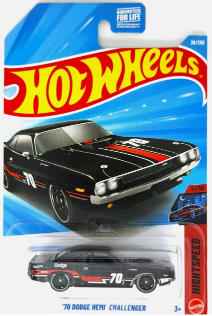 Hot Wheels 2026 #036/250 '70 Dodge Hemi Challenger, black