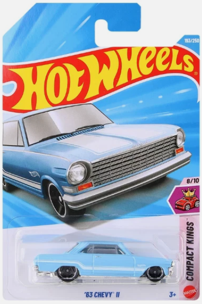 Hot Wheels 2026 #193/250, '63 Chevy II, sky blue