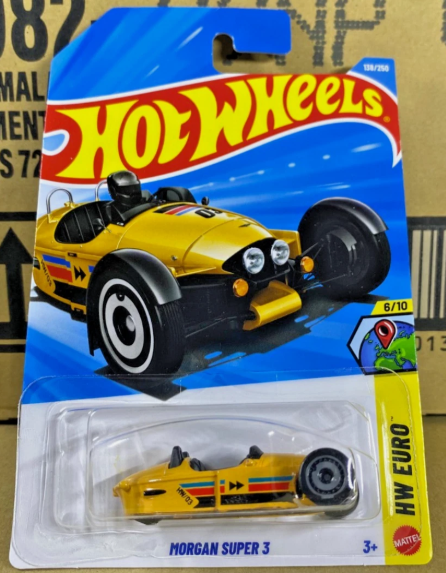 Hot Wheels 2026 #138/250, Morgan Super 3, yellow