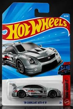 Hot Wheels 2026 #090/250, '16 Cadillac ATS-V R, metalflake gunmetal blue