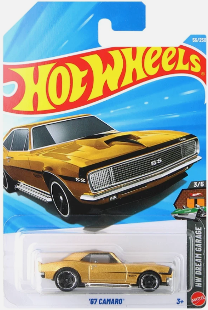 Hot Wheels 2026 #056/250 '67 Camaro, metalflake gold