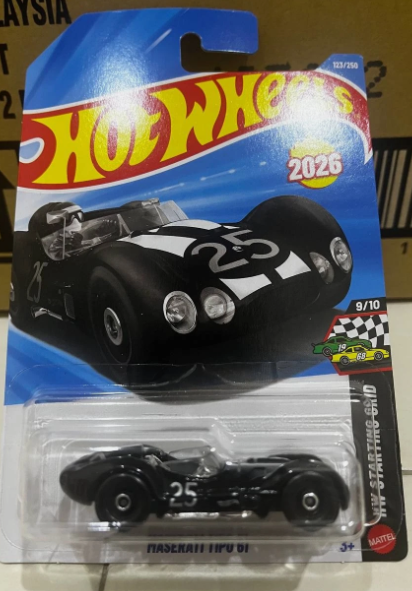 Hot Wheels 2026 #123/250, Maserati Tipo 61, black