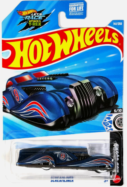 Hot Wheels 2026 #141/250, Screamliner, blue