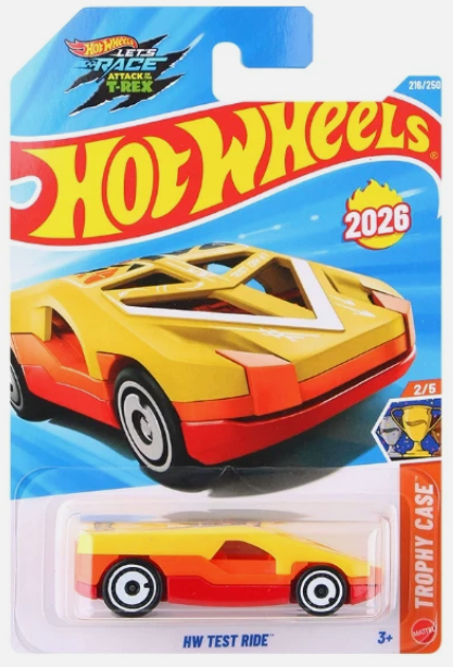 Hot Wheels 2026 #216/250, HW Test Ride, yellow
